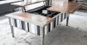 Jacob Couchtisch mit hochklappbaren Platten Jacob Couchtisch mit hochklappbaren Platten